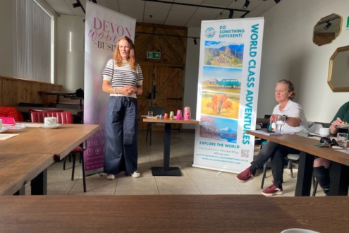 Emma Kirkpatrick with the Devon Women in Business